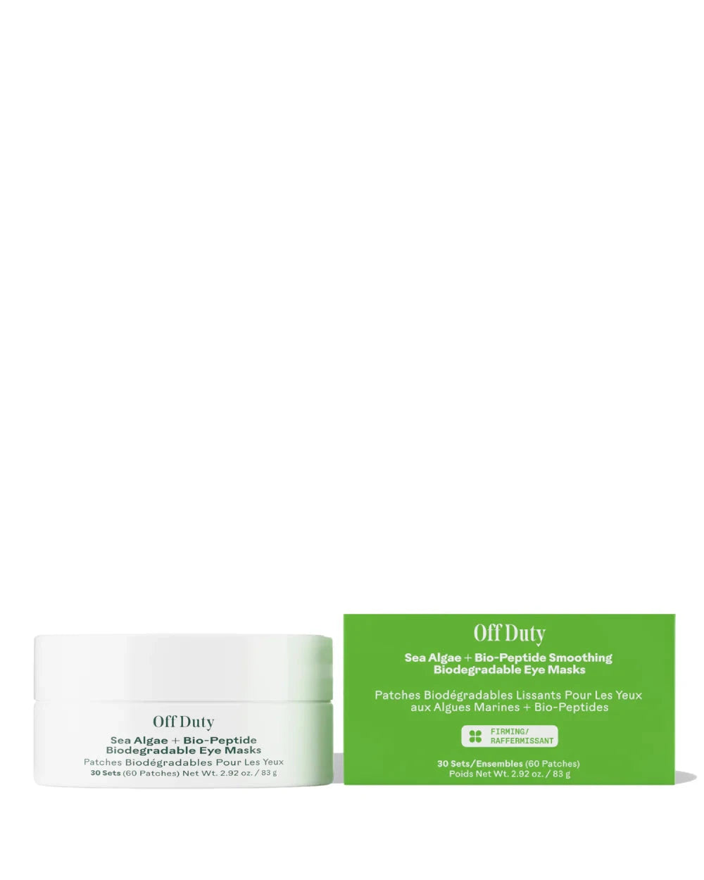 Off Duty | Sea Algae + Bio-Peptide Smoothing Biodegradable Eye Masks