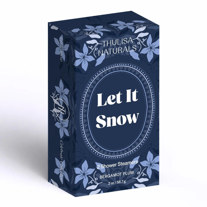 Let it Snow Shower Steamer Duo | Bergamot Plum