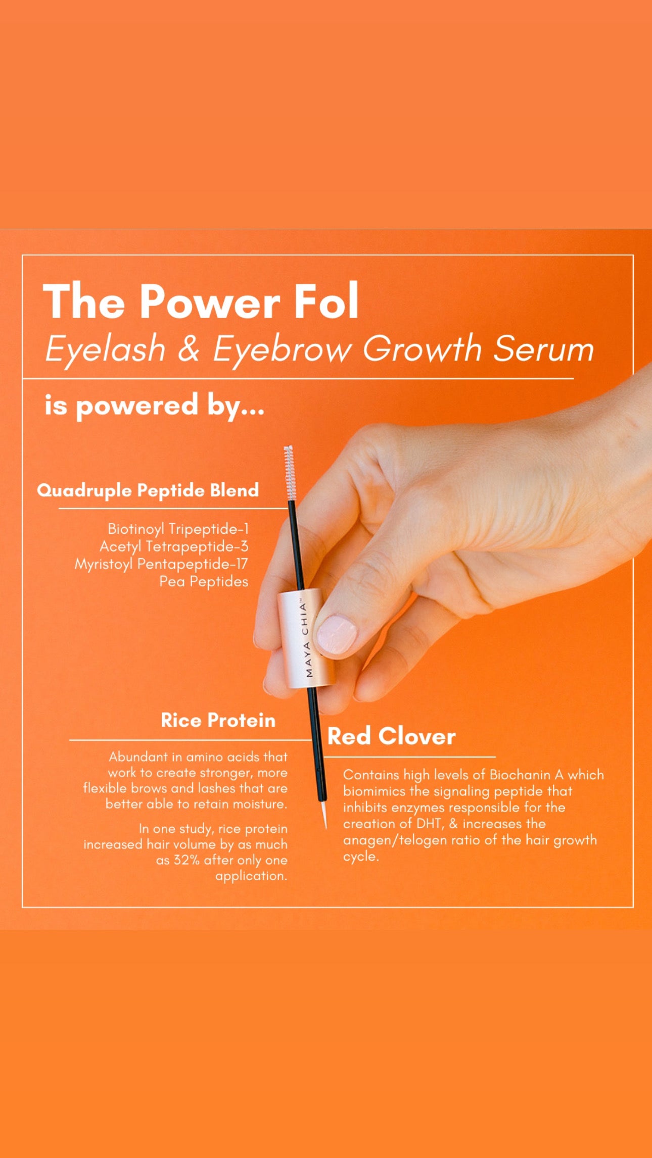 Power Fol Eyelash & Eyebrow Growth Serum Gel