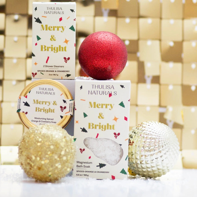 Merry + Bright Travel Soap Tin | Orange Cranberry