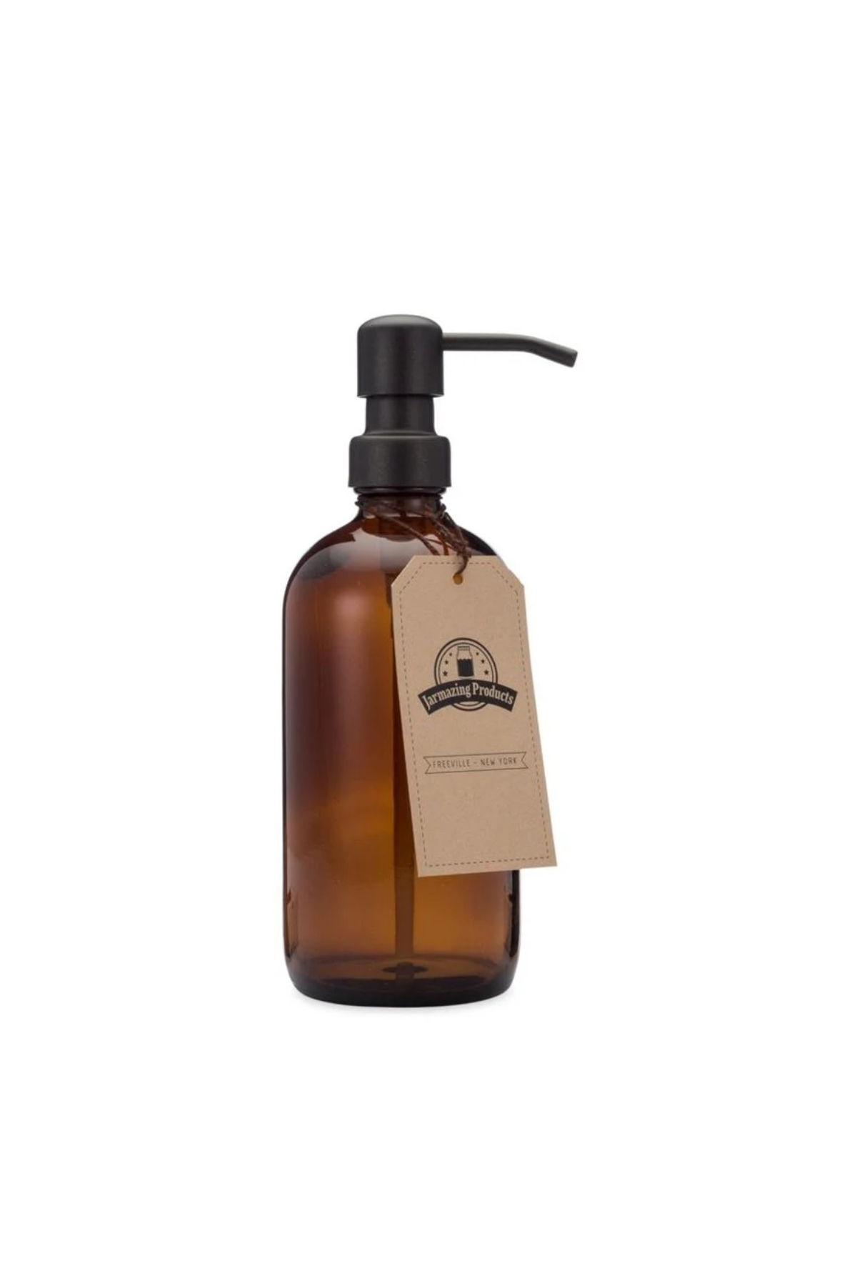 Amber Glass Soap + Lotion Dispenser