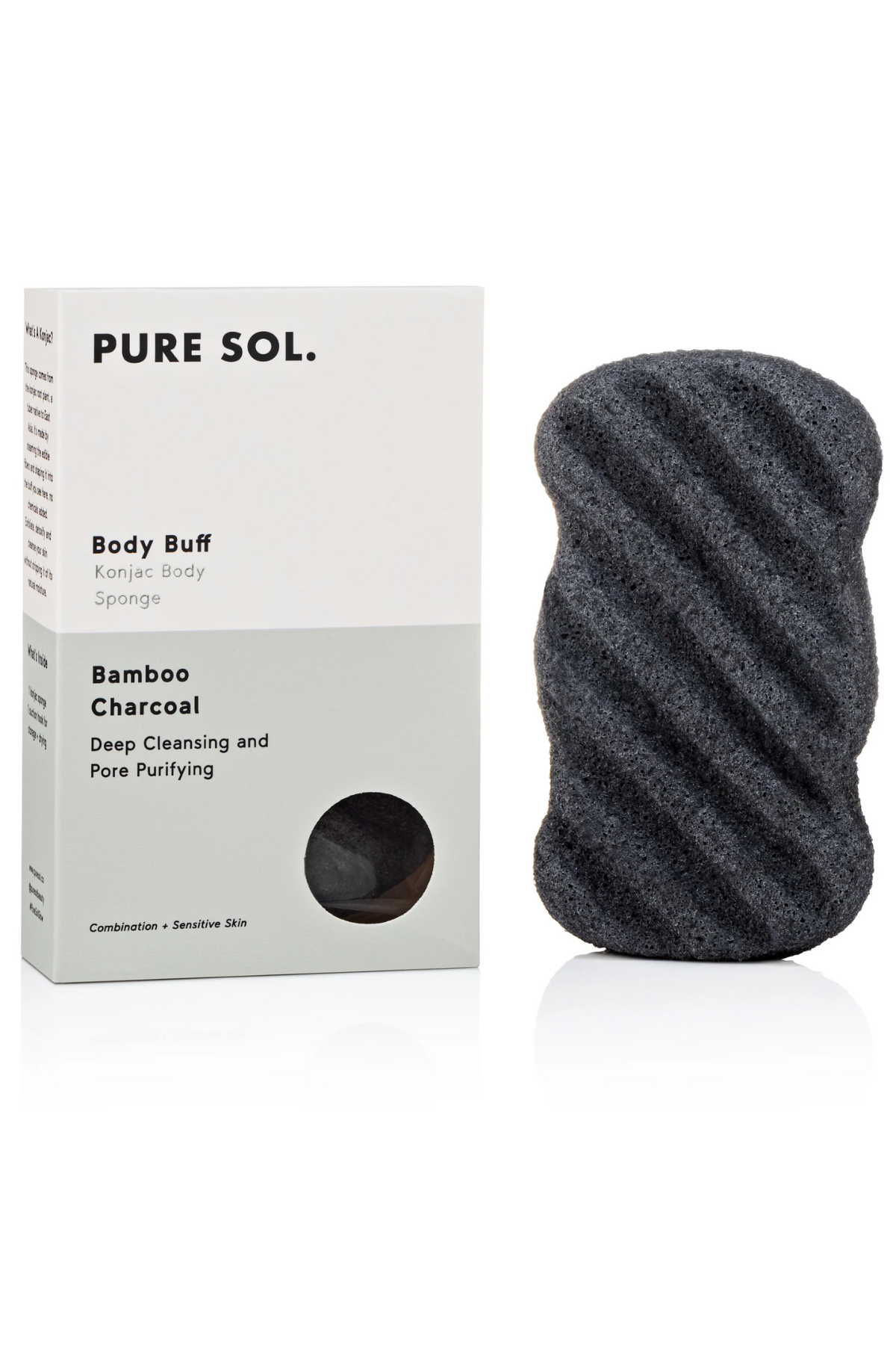 Konjac Body Sponge | Bamboo Charcoal