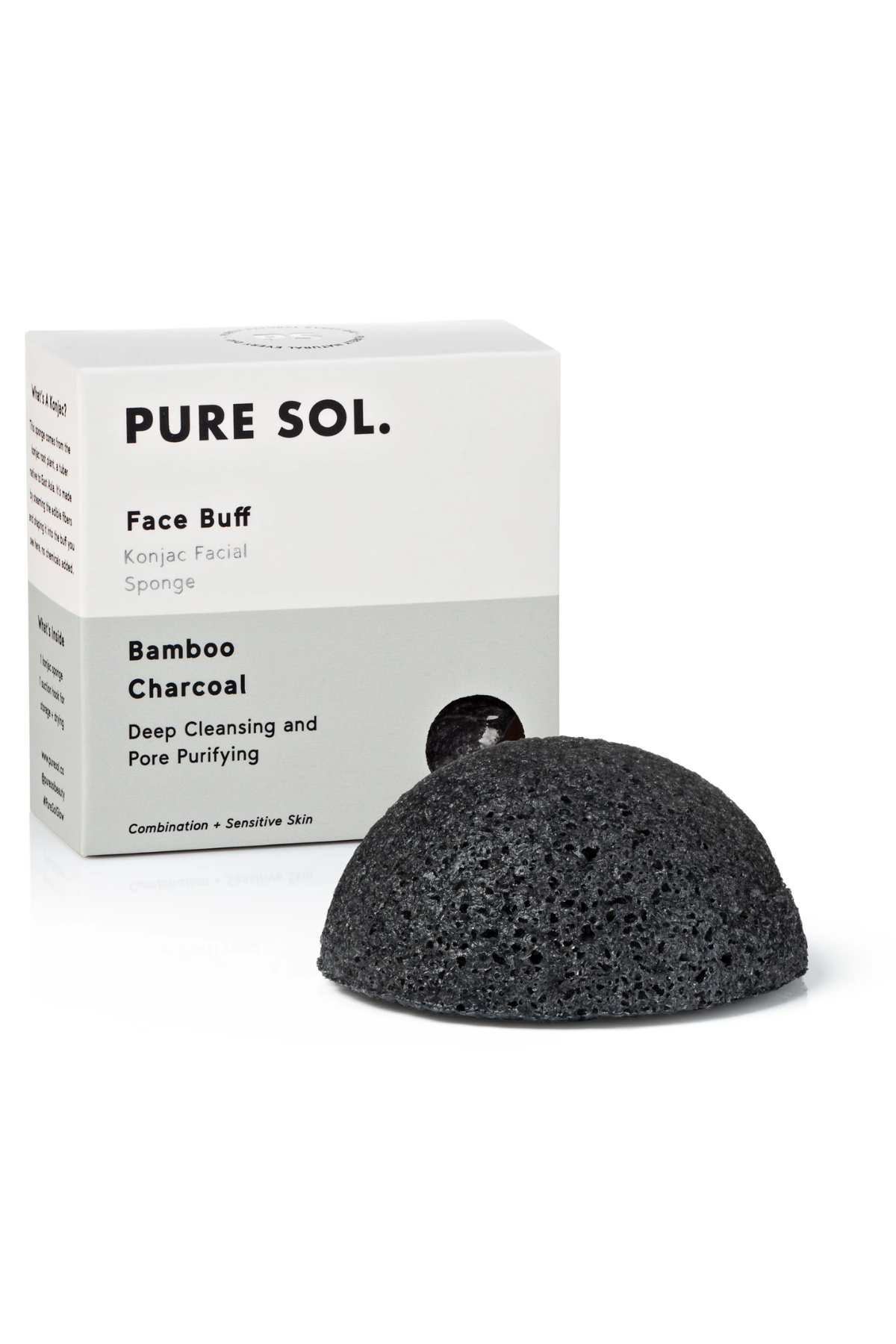 Konjac Facial Sponge | Bamboo Charcoal