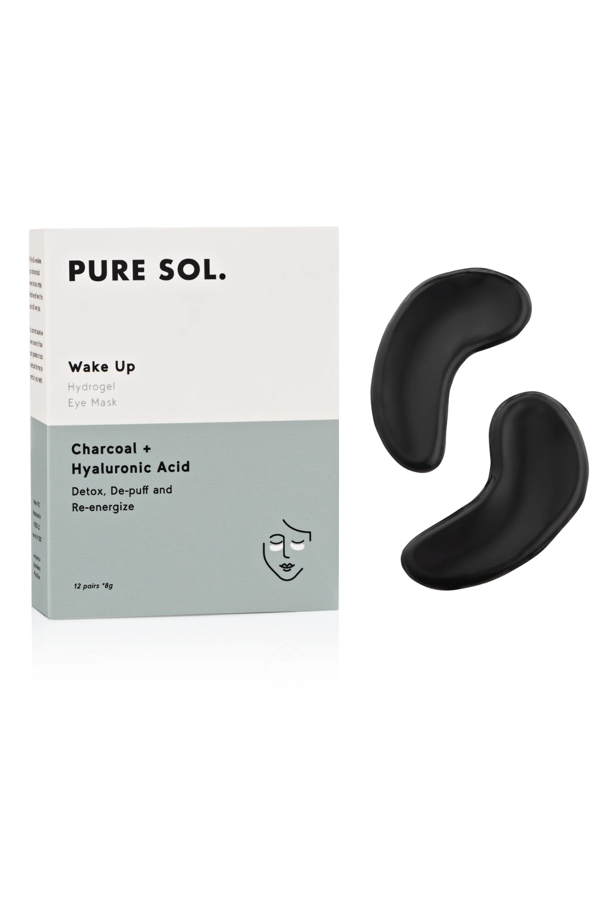 Wake Up | Charcoal Powder, Hyaluronic Acid, Vitamin C Eye Masks