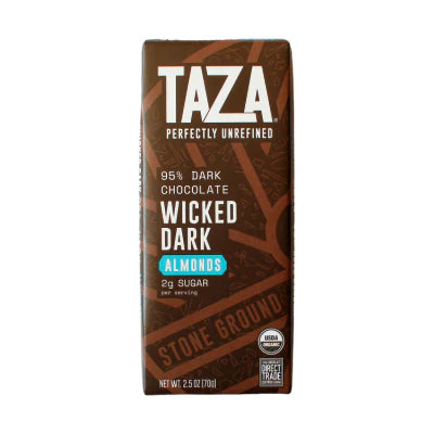 95% Wicked Dark Chocolate Bar | Almond