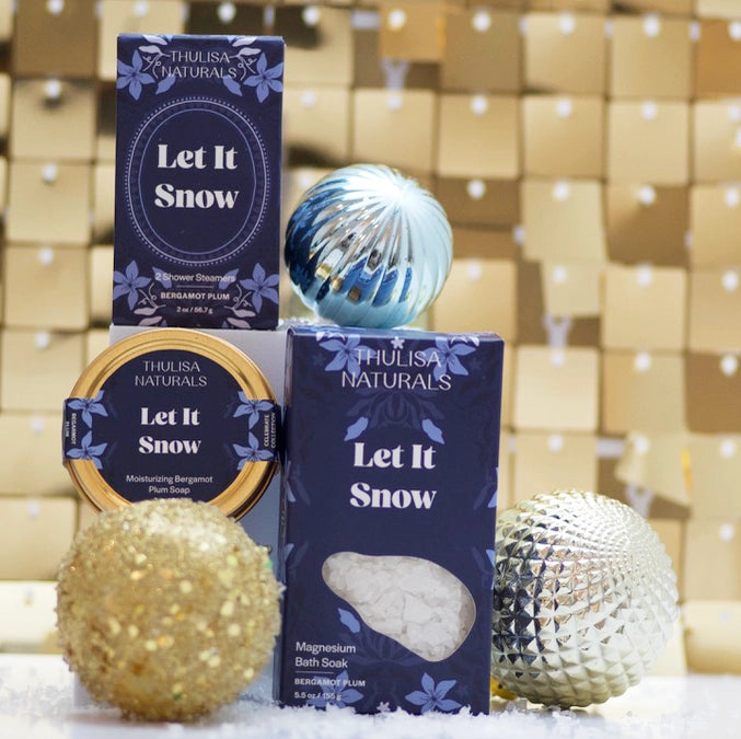 Let it Snow Travel Soap Tin | Bergamot Plum