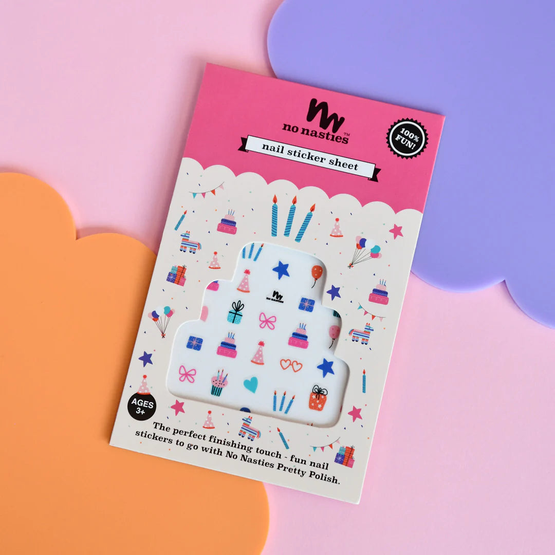 Birthday Themed Nail Sticker Sheet